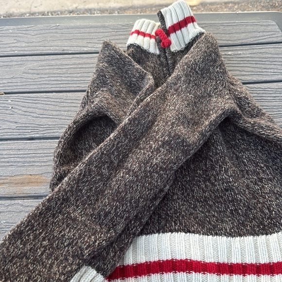 Gant By Michael Bastian 2011 Sock Monkey 100% Lambs Wool Half Zip Sweater Size M - Picture 4 of 12